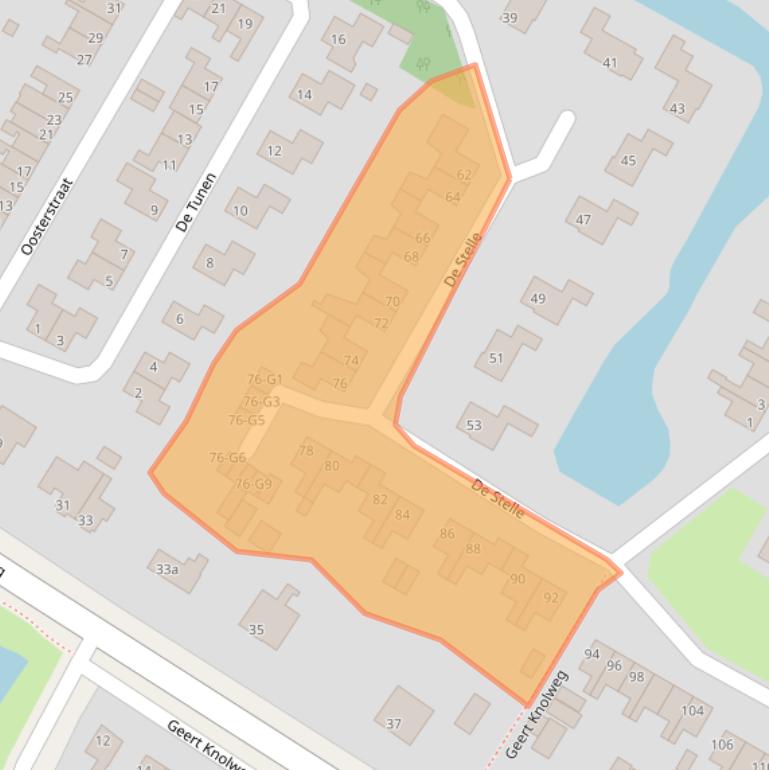 Kaart van postcodegebied 8501MV.