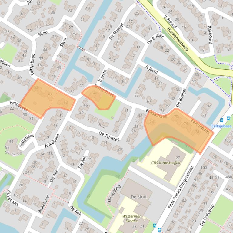 Kaart van postcodegebied 8501RC.
