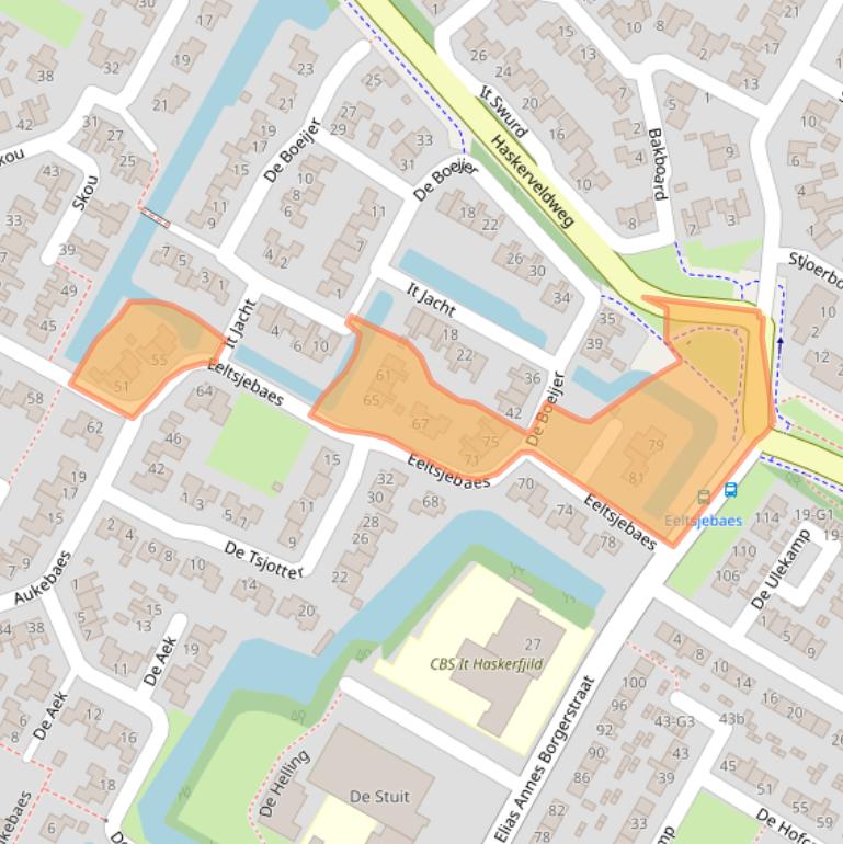 Kaart van postcodegebied 8501RD.