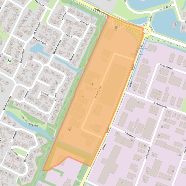 Kaart van postcodegebied 8501SN.