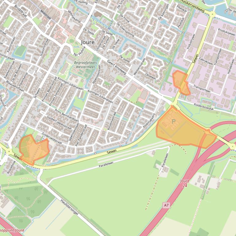 Kaart van postcodegebied 8501SP.