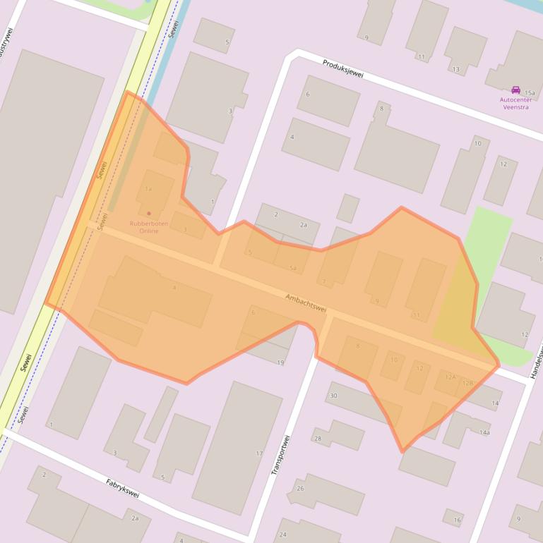 Kaart van postcodegebied 8501XA.