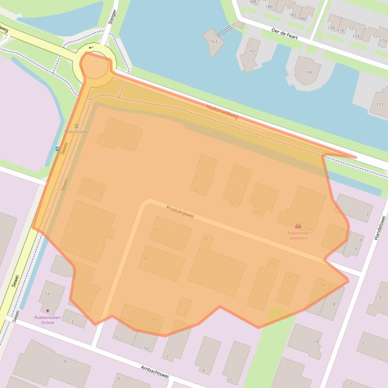 Kaart van postcodegebied 8501XD.