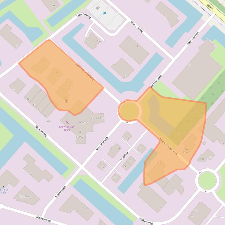 Kaart van postcodegebied 8501XE.