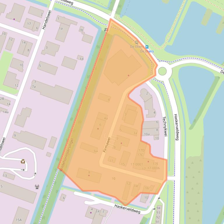 Kaart van postcodegebied 8501XL.