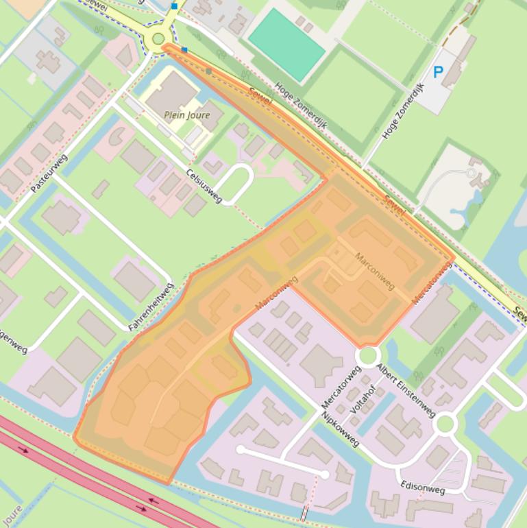 Kaart van postcodegebied 8501XM.