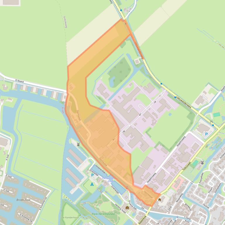 Kaart van postcodegebied 8501ZA.