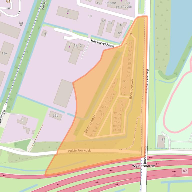 Kaart van postcodegebied 8501ZB.
