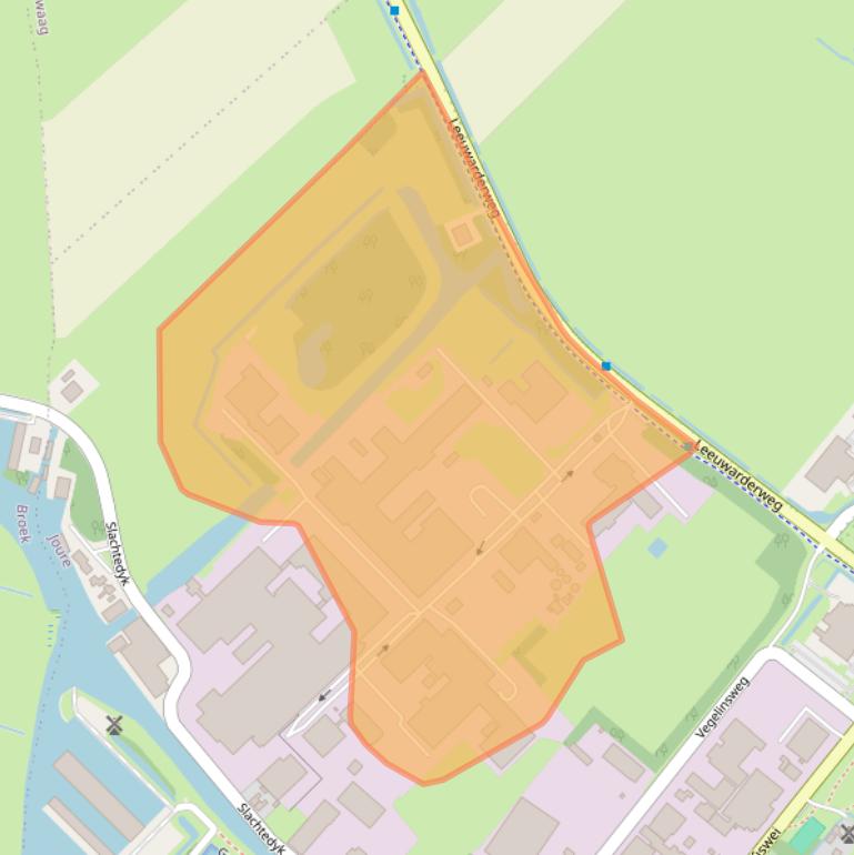 Kaart van postcodegebied 8501ZD.