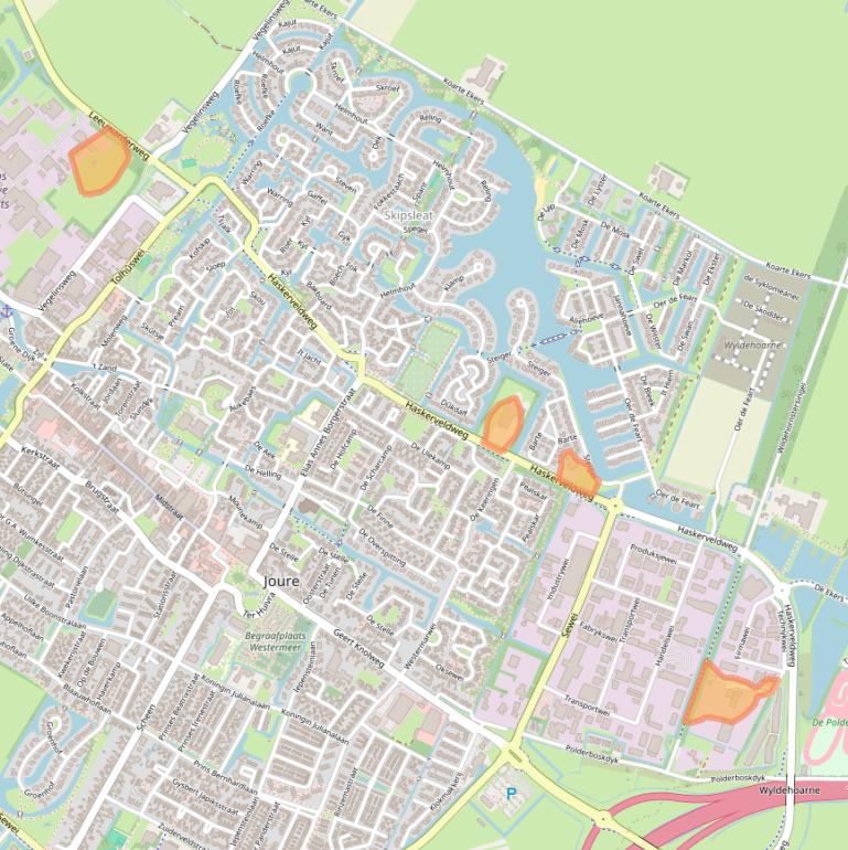 Kaart van postcodegebied 8501ZE.