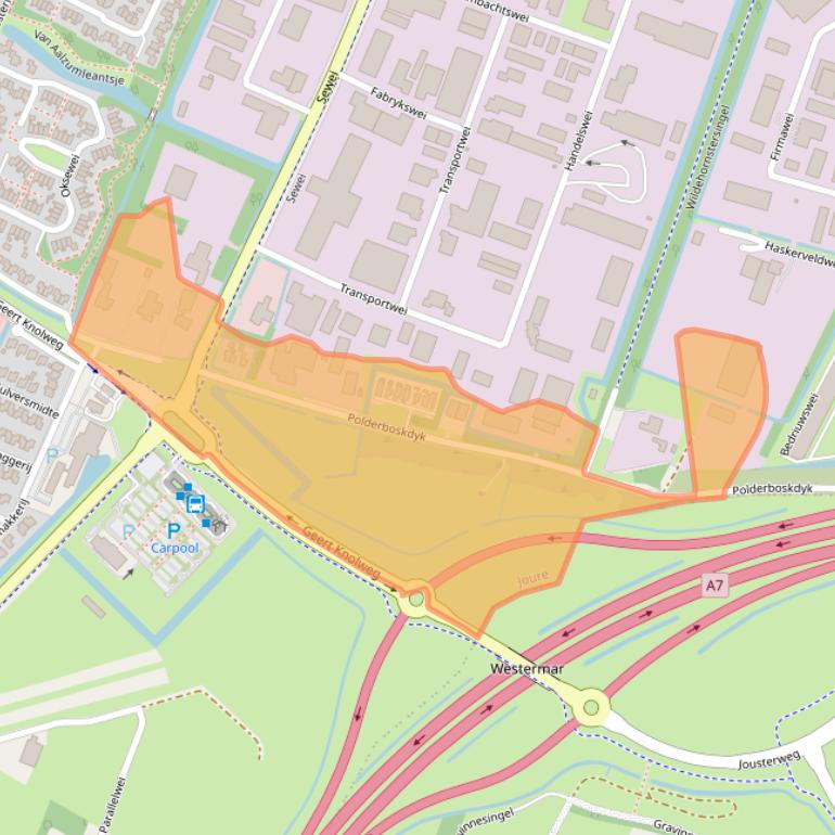 Kaart van postcodegebied 8501ZJ.