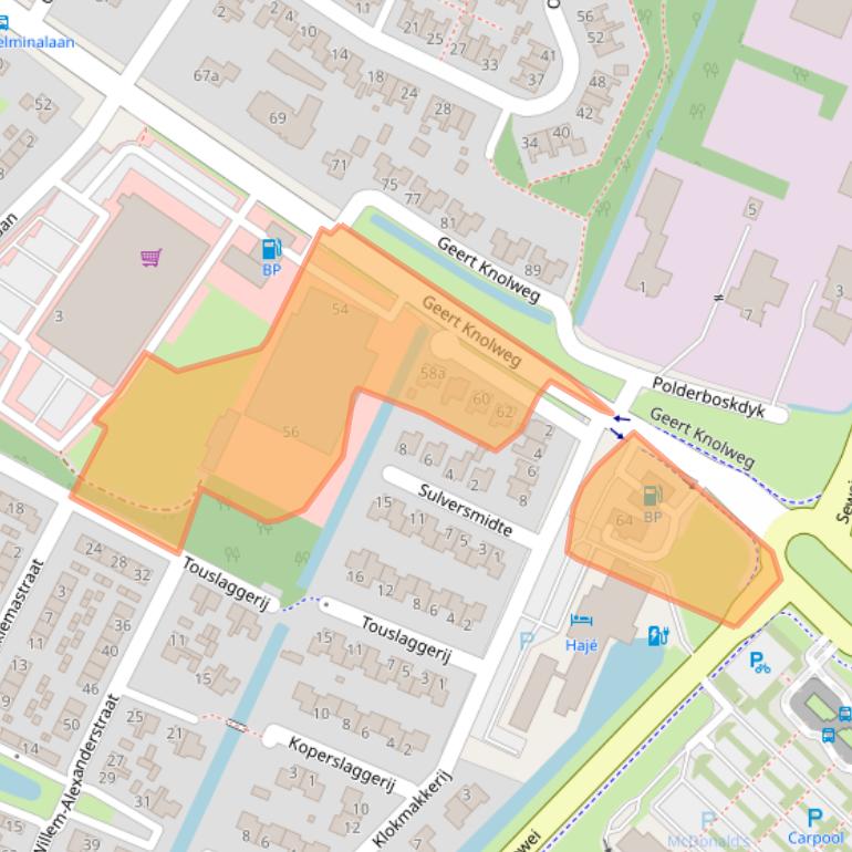 Kaart van postcodegebied 8501ZN.