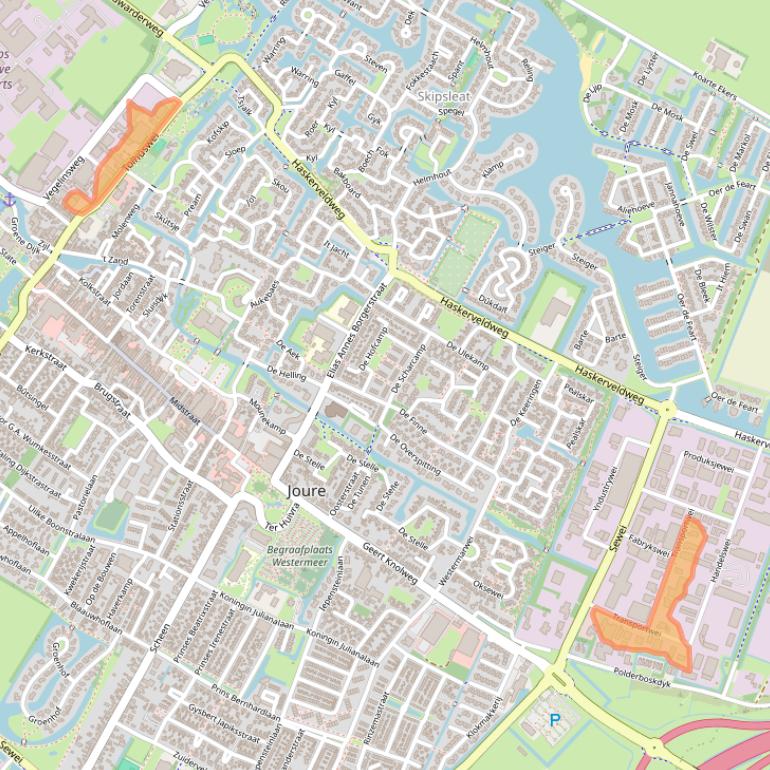 Kaart van postcodegebied 8501ZP.