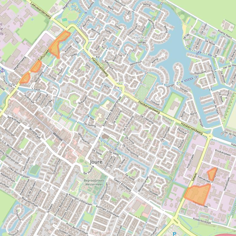 Kaart van postcodegebied 8501ZR.