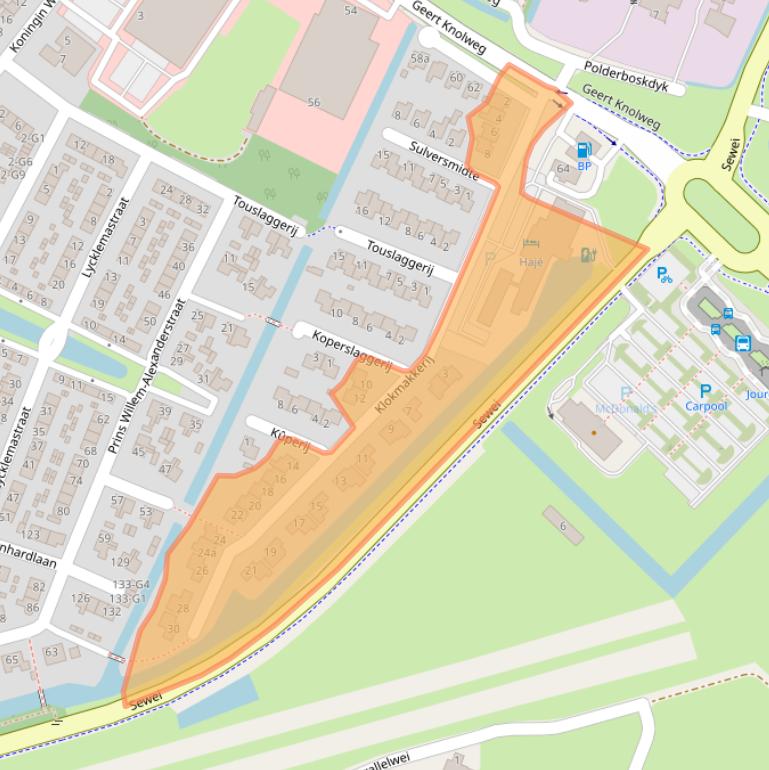 Kaart van postcodegebied 8501ZS.