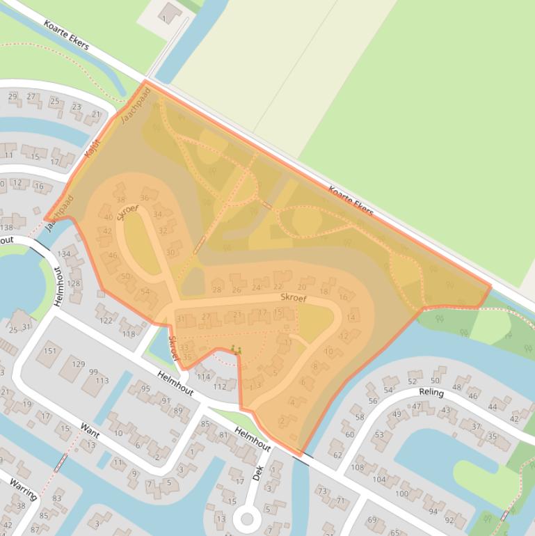 Kaart van postcodegebied 8502BR.