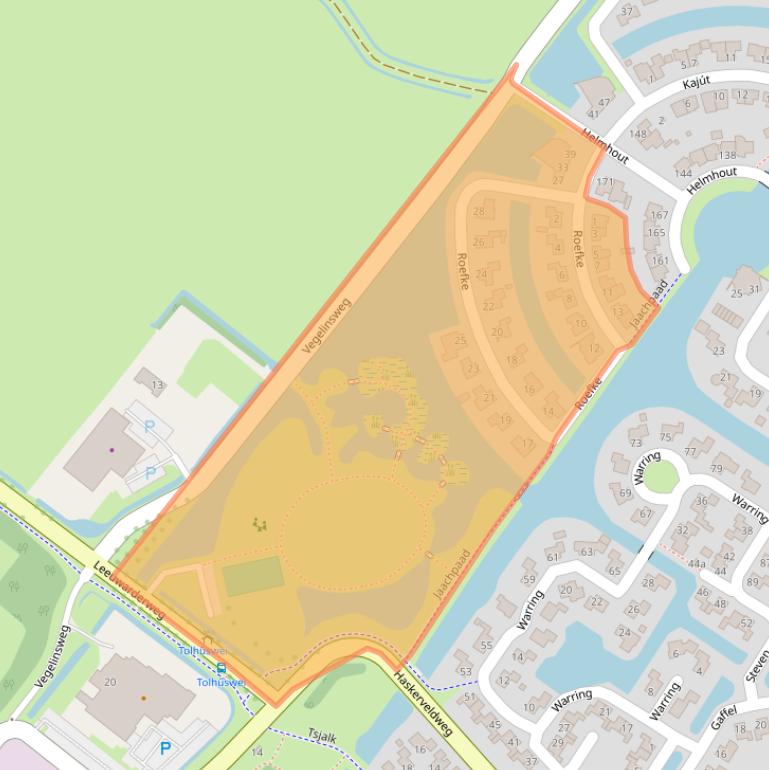 Kaart van postcodegebied 8502BV.