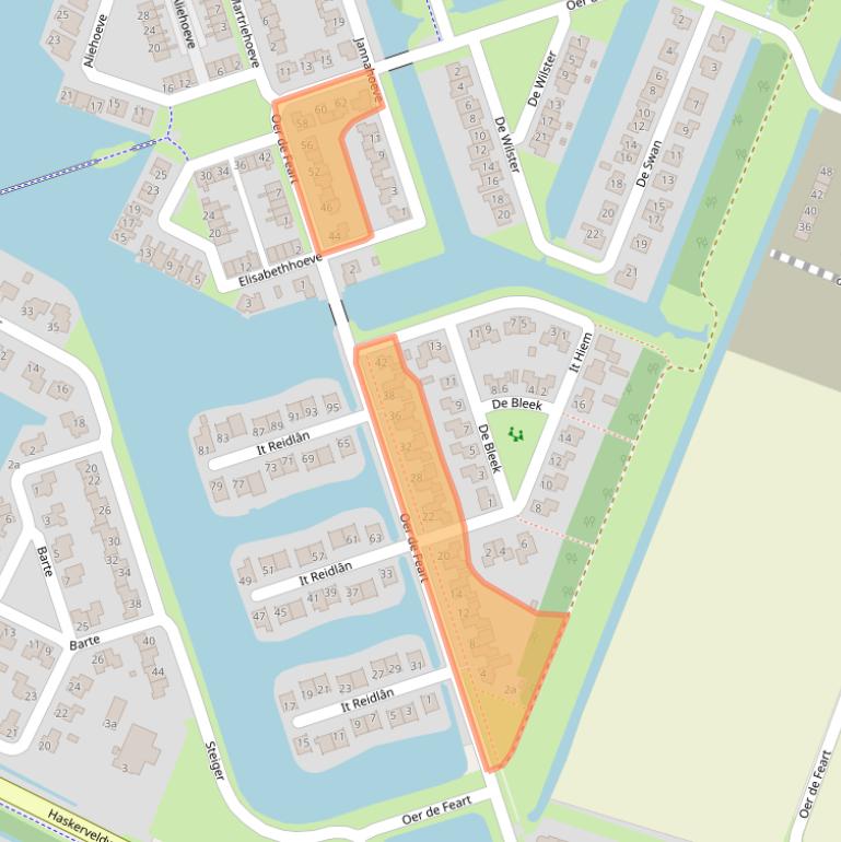 Kaart van postcodegebied 8502CN.