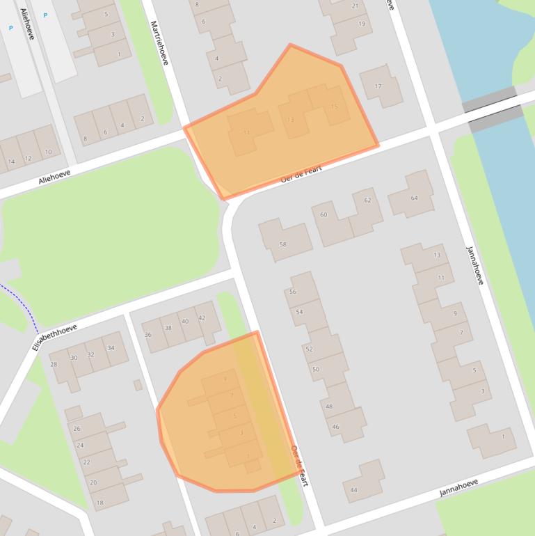 Kaart van postcodegebied 8502CS.