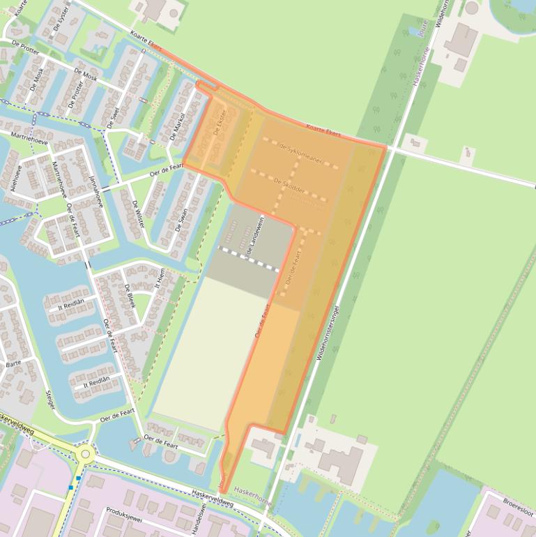 Kaart van postcodegebied 8502DB.