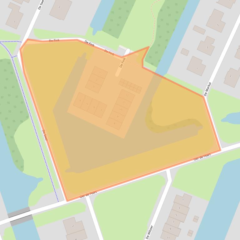 Kaart van postcodegebied 8502DD.