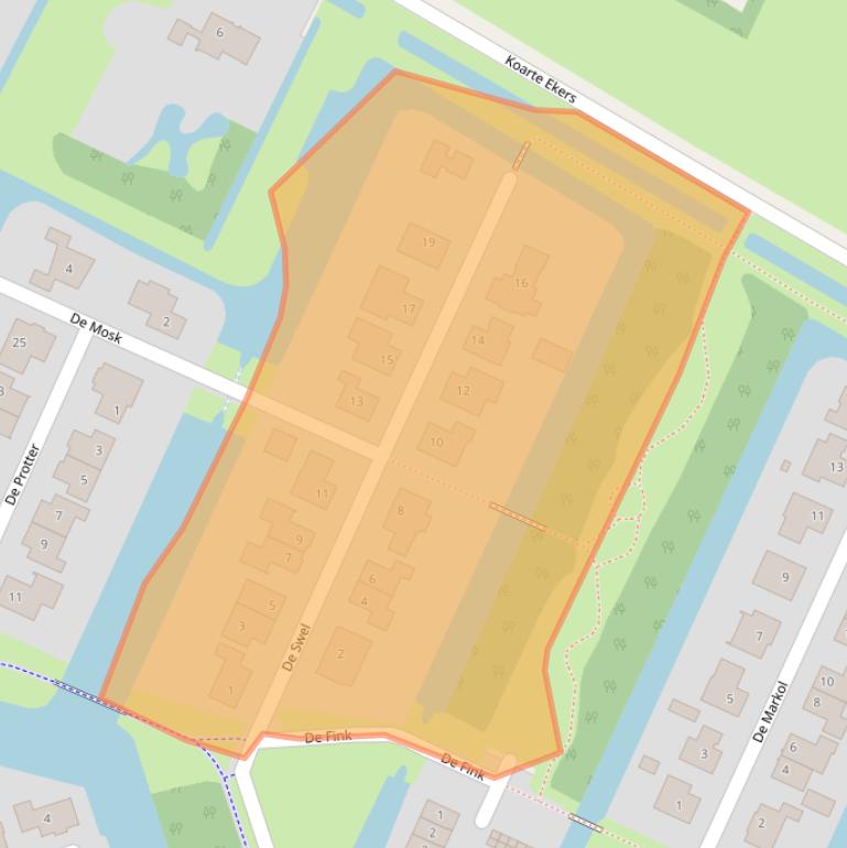 Kaart van postcodegebied 8502DE.