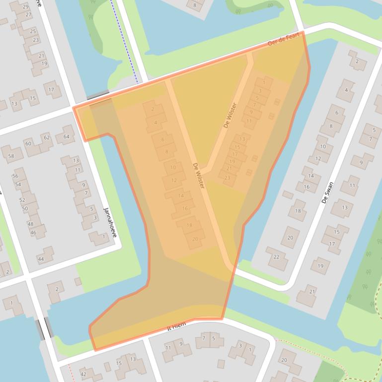 Kaart van postcodegebied 8502DL.