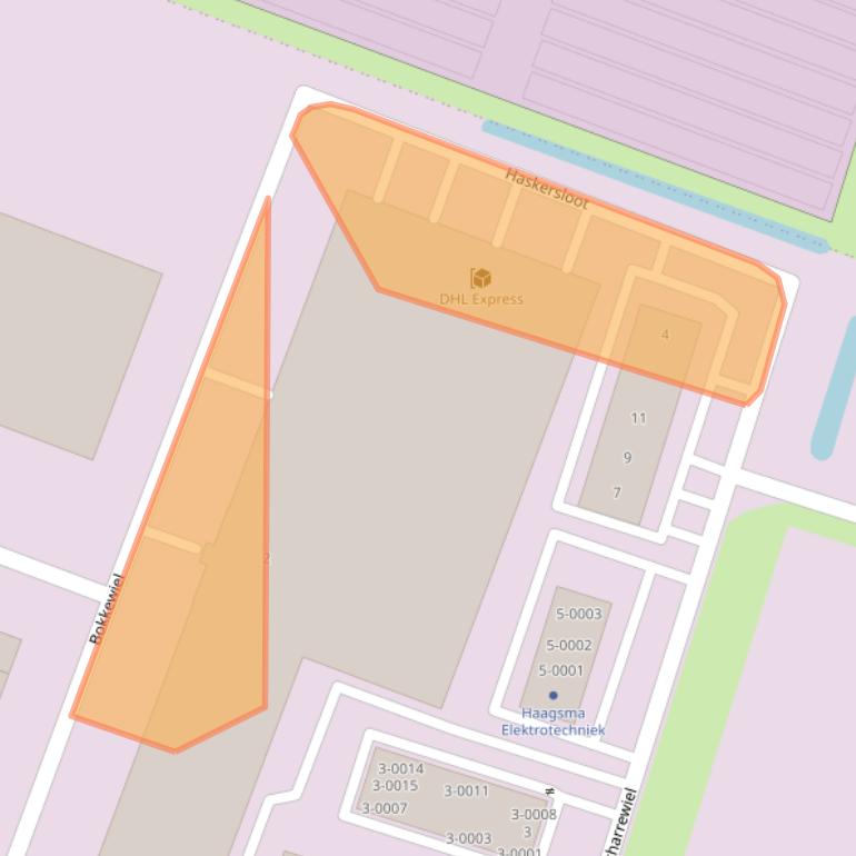 Kaart van postcodegebied 8502TD.