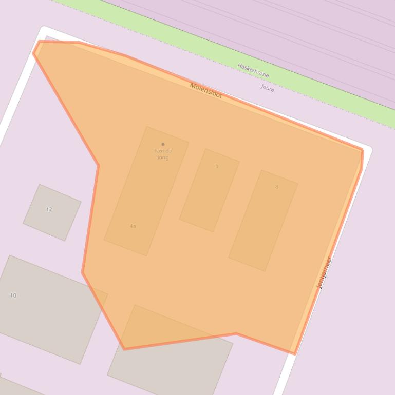 Kaart van postcodegebied 8502TS.