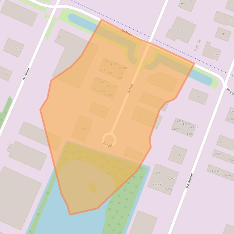 Kaart van postcodegebied 8502TT.