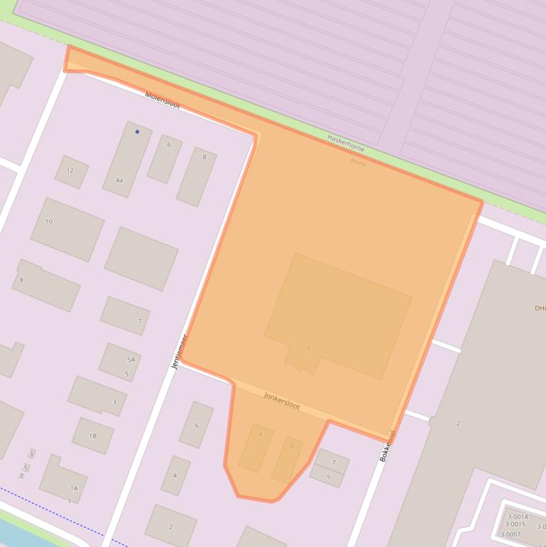 Kaart van postcodegebied 8502TW.