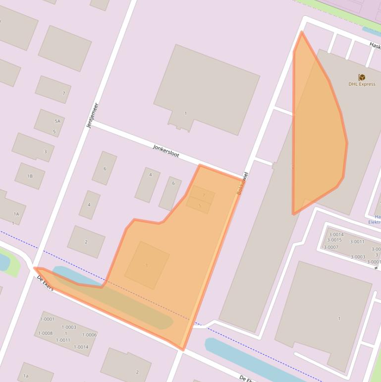 Kaart van postcodegebied 8502TX.