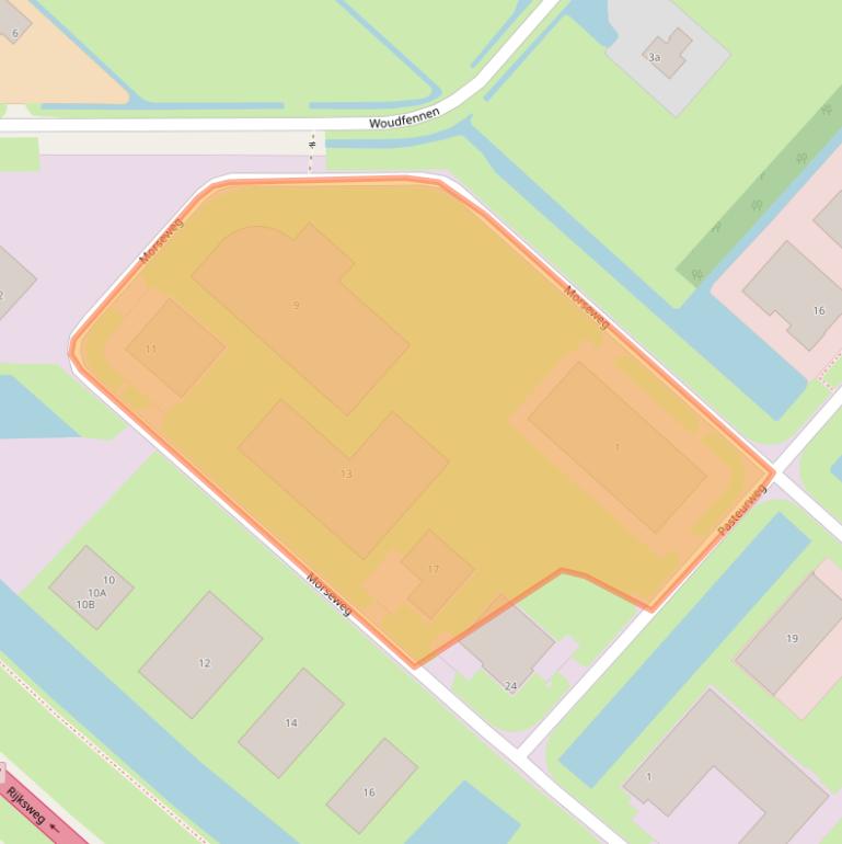 Kaart van postcodegebied 8503AH.