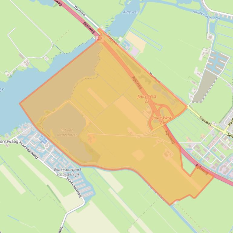 Kaart van postcodegebied 8503BA.