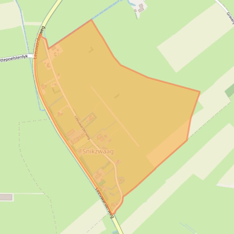 Kaart van postcodegebied 8505AA.