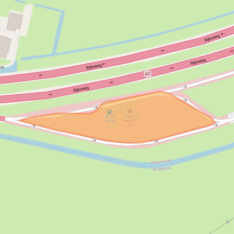 Kaart van postcodegebied 8506AA.