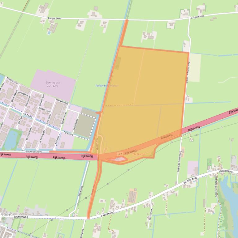 Kaart van postcodegebied 8506AE.