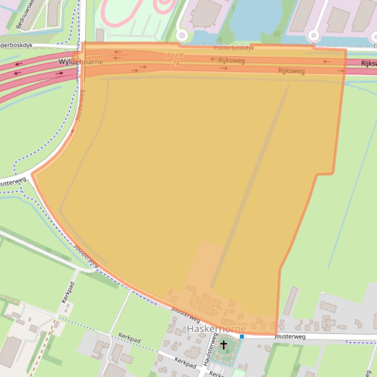 Kaart van postcodegebied 8506BE.