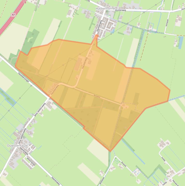 Kaart van postcodegebied 8506CA.