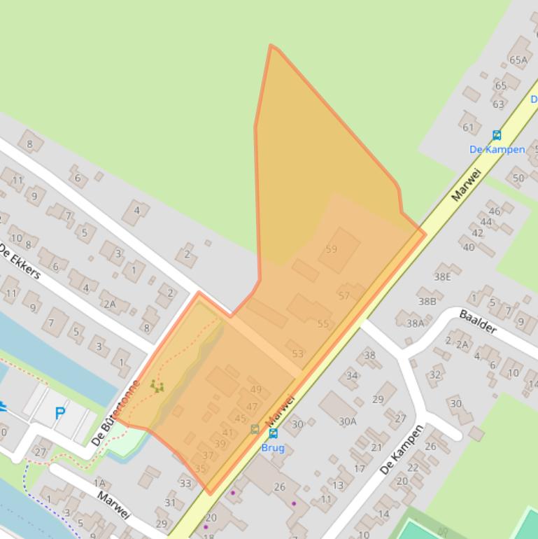 Kaart van postcodegebied 8508RB.