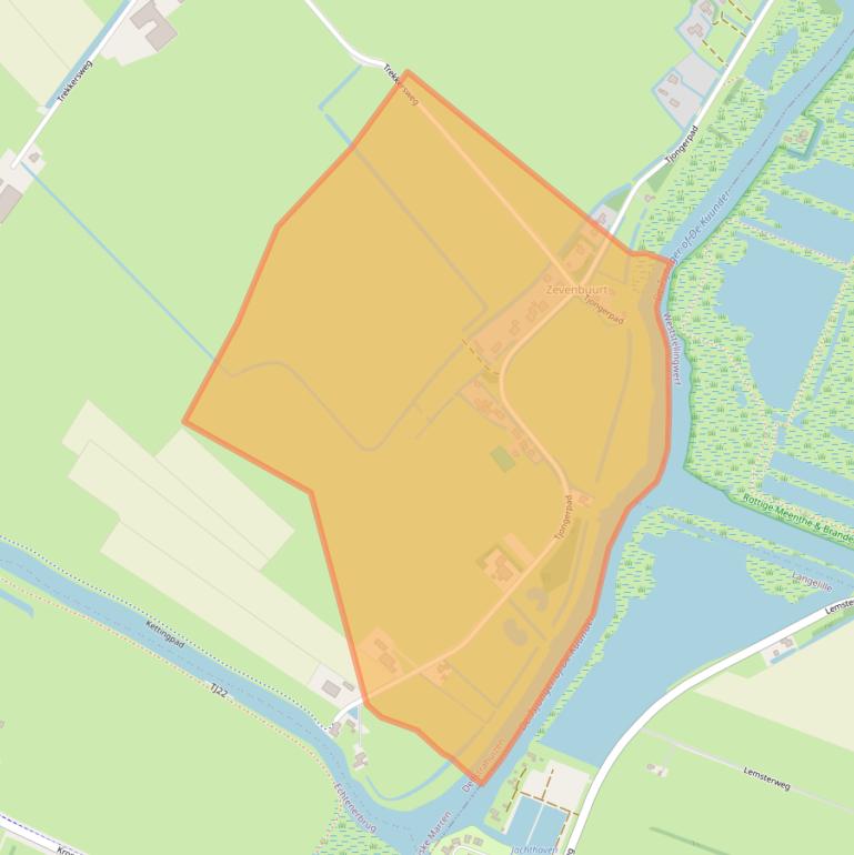 Kaart van postcodegebied 8508RK.