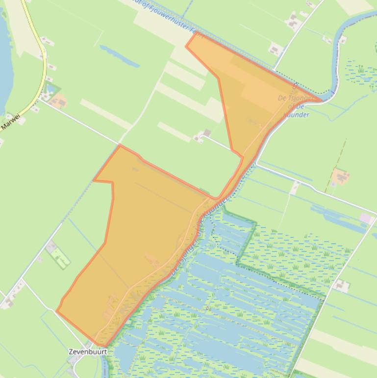 Kaart van postcodegebied 8508RL.