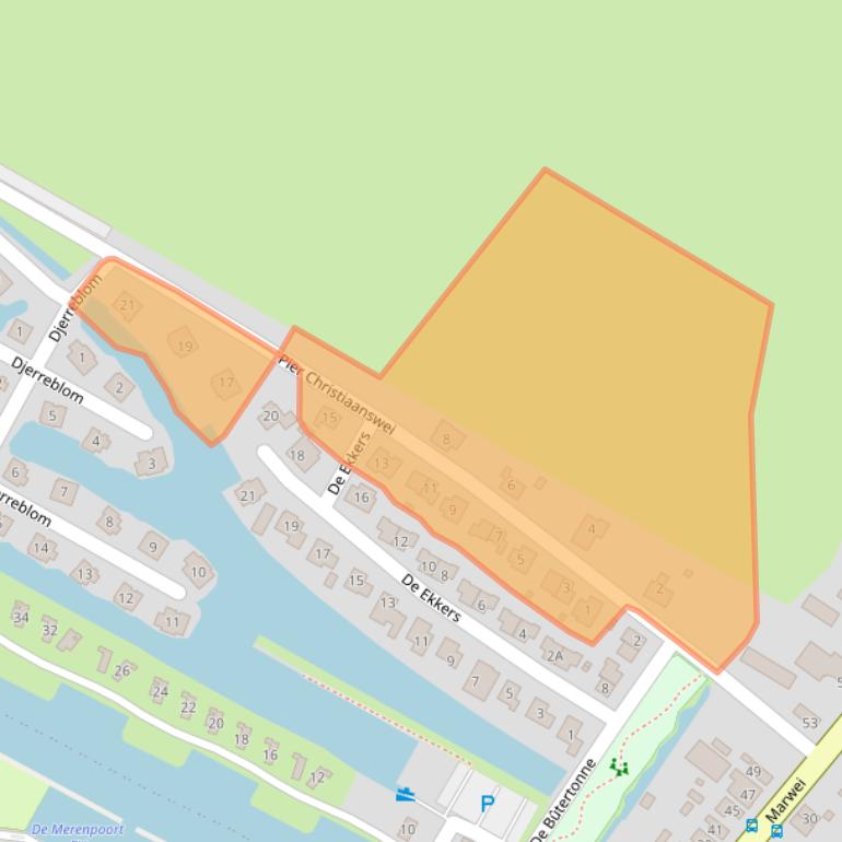 Kaart van postcodegebied 8508SB.