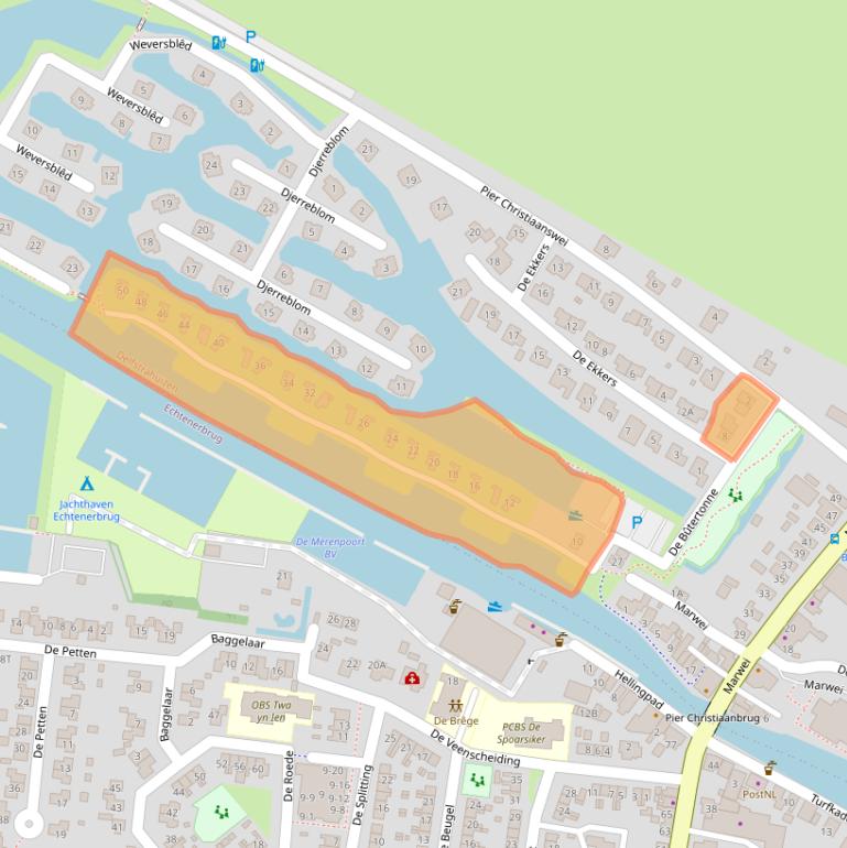 Kaart van postcodegebied 8508SC.