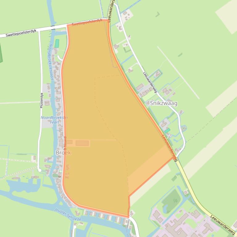 Kaart van postcodegebied 8512AE.