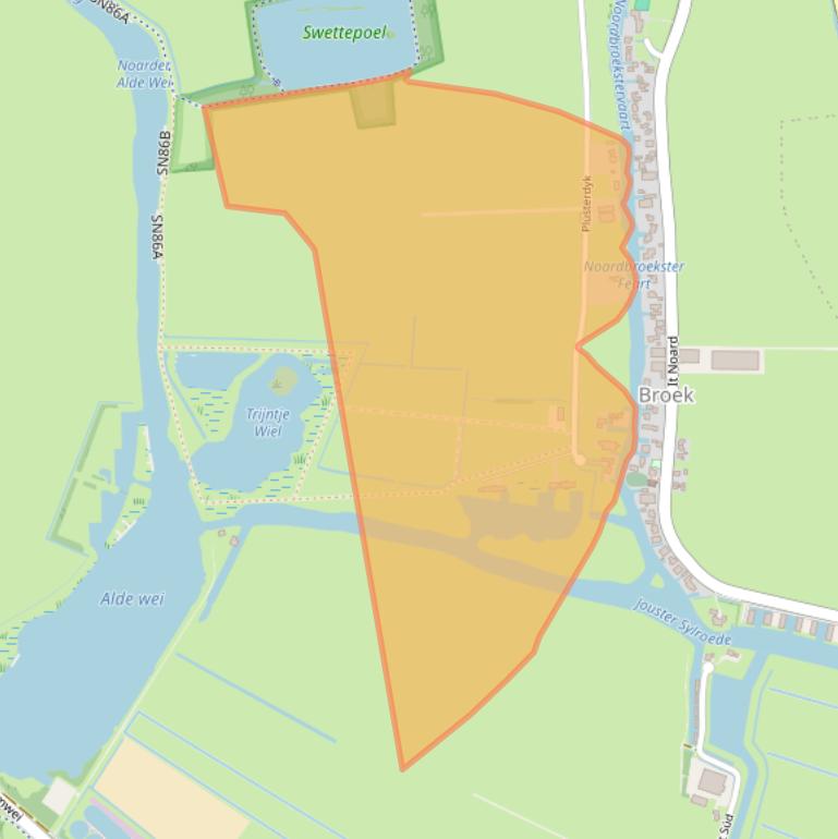 Kaart van postcodegebied 8512AH.