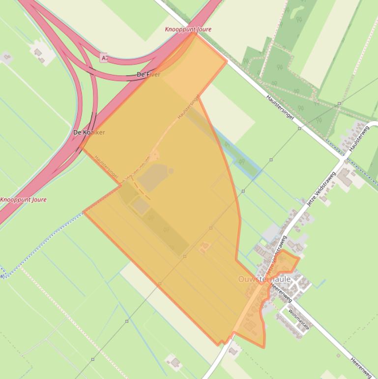 Kaart van postcodegebied 8513CK.