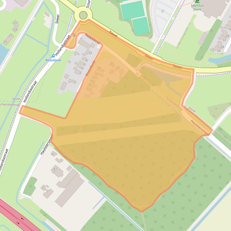 Kaart van postcodegebied 8517HB.