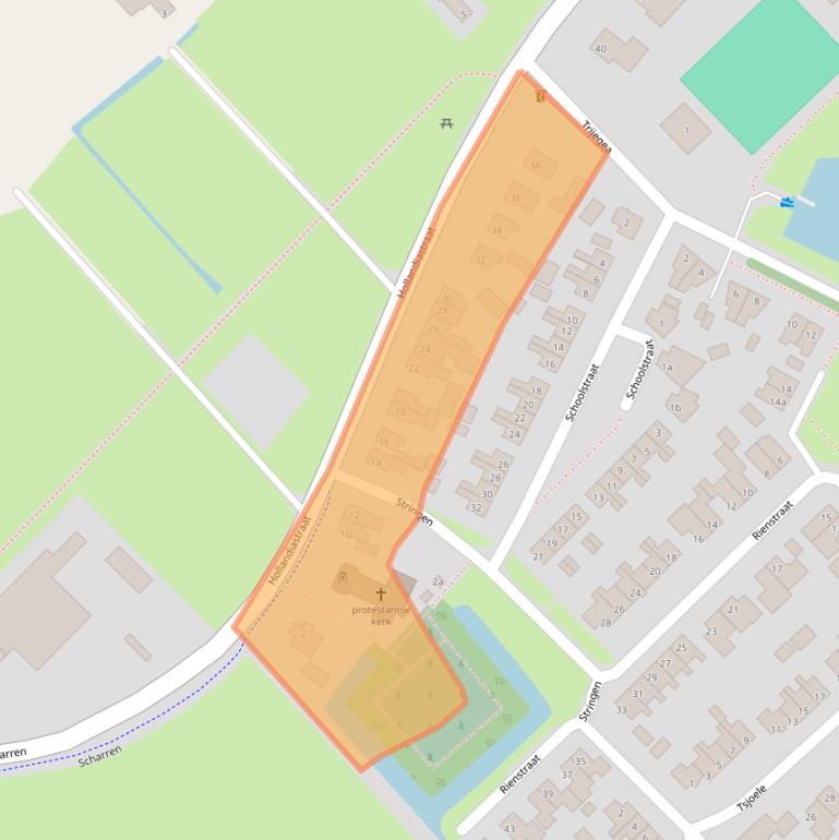 Kaart van postcodegebied 8517HE.