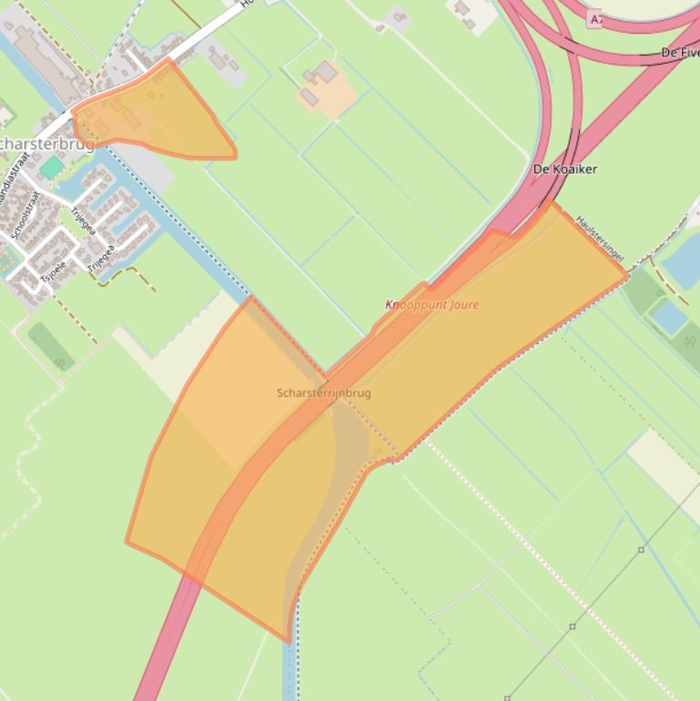 Kaart van postcodegebied 8517HH.